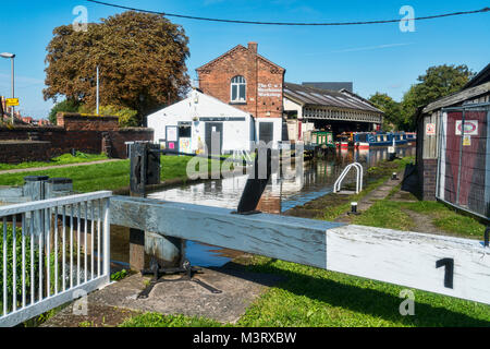 Chester canal Port, 18. Jahrhundert, Transport, Telford, Stadtzentrum Chester, England, Stockfoto