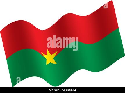 Burkina Faso Flagge, Vektor, Abbildung Stock Vektor