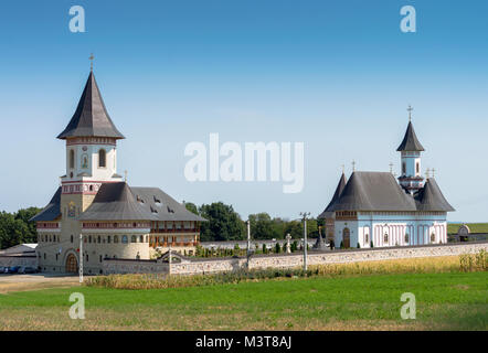 Schöne Zosin Kloster im Nordosten Rumäniens, in Moldawien. Stockfoto