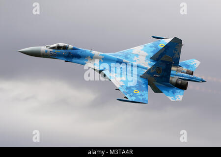 Povitryani Syly Ukrayiny P Su-27 Flanker Stockfoto