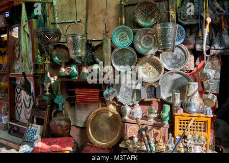 Berber Markt in Marrakesch, Marokko, Afrika Stockfoto