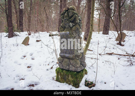 Jahrhundert jüdische Friedhof in Narewka Dorf; Hajnowka County im Nordosten der Woiwodschaft Podlachien in Polen Stockfoto