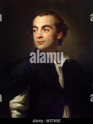 Anton Raphael Mengs - Portrait von Johann Joachim Winckelmann Stockfoto