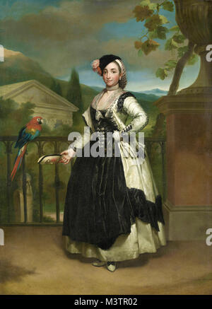 Anton Raphael Mengs - Portrait von Doña Isabel Parreño Arce Ruiz de Alarcón Stockfoto