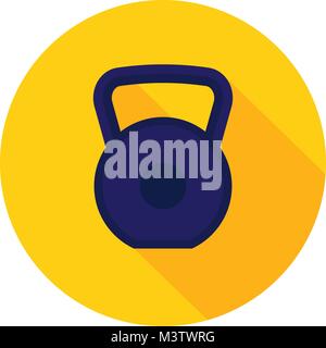 Mit Schatten auf gelbem Hintergrund Stock Vektor