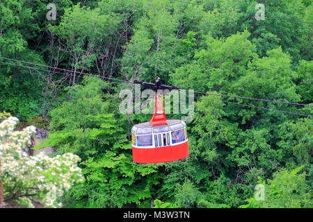 Bild der Standseilbahn in Kaukasus Stockfoto