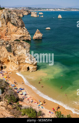 Portugal Algarve in der Nähe von Lagos, Praia do Camilo, Atlantik Küste Stockfoto