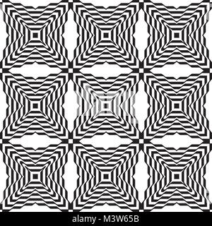 Abstrakte geometrische nahtlose Muster mit sich wiederholenden Textur Stock Vektor