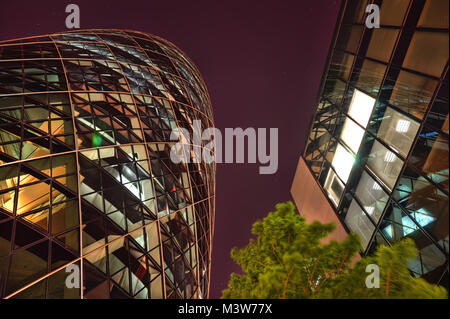 The Gherkin, London im Jahr 2015 getroffen Stockfoto