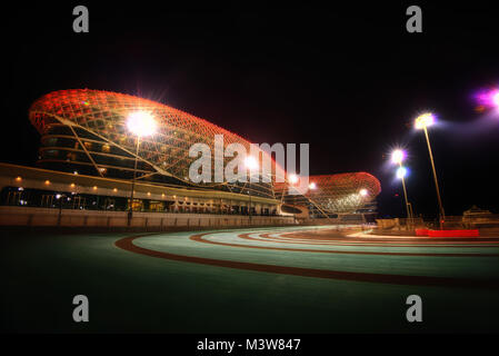 Abu Dhabi Formel 1 Anschluss im Jahr 2015 getroffen Stockfoto