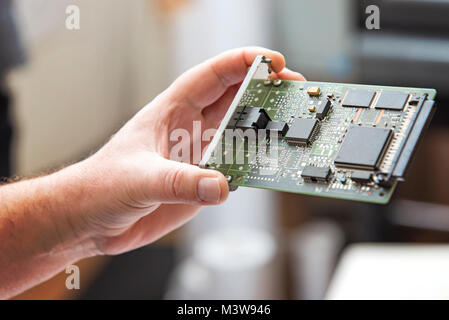 Networking Hardware, Modemkarte Stockfoto