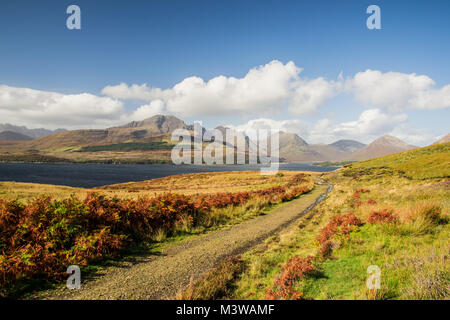 Isle of Skye Landschaft - Blick auf die Cuillin Mountains Stockfoto