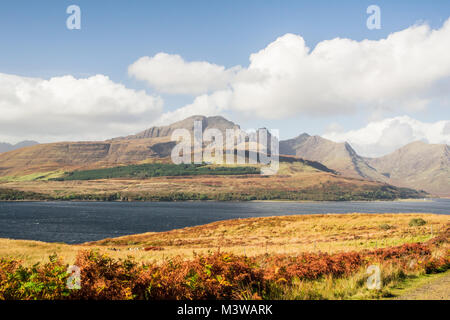 Isle of Skye Landschaft - Blick auf die Cuillin Mountains Stockfoto