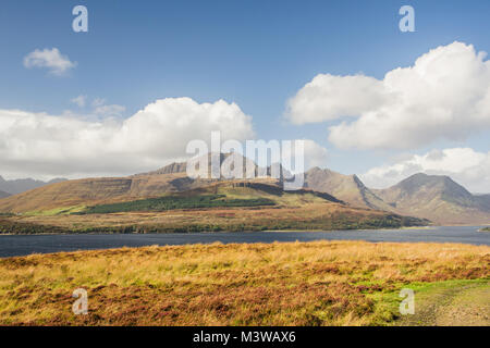 Isle of Skye Landschaft - Blick auf die Cuillin Mountains Stockfoto