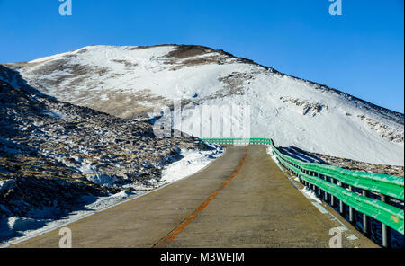 Auf dem Weg an die Spitze der Changbai Berg in der Provinz Jilin, China. Dieses Gebirge liegt an der Grenze zu Nordkorea. Stockfoto