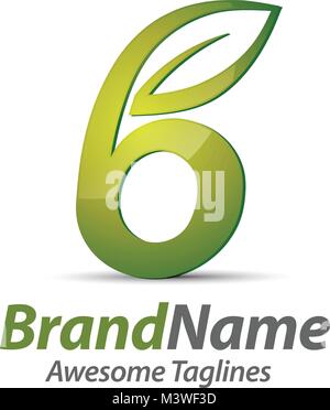 Buchstabe B Eco Blätter logo Icon Design template Elemente. Vector Farbe unterzeichnen. Stock Vektor