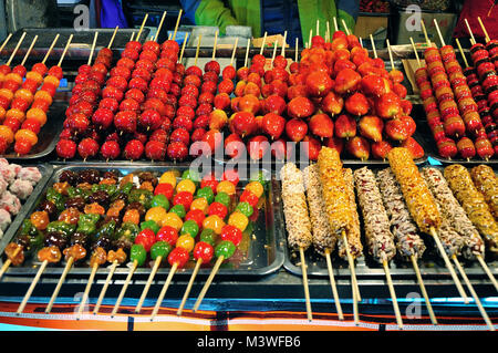 Muslimische Snack Street in Xian Stockfoto