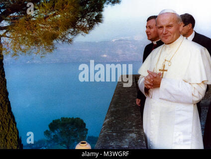 Papst Johannes Paul II. in Castelgandolfo, 1979 Stockfoto