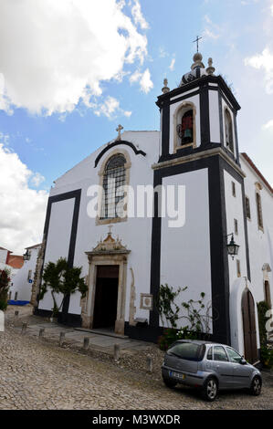 St. Peter Kirche, Obidos, Portugal Stockfoto