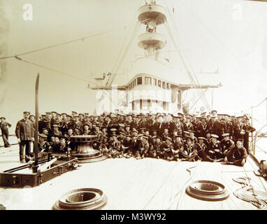 PR-3-Box-35-6: USS New York (Armored Cruiser #2). Foto: William H. Rau, 1899. Mit freundlicher Genehmigung der Bibliothek des Kongresses. (2018/01/05). PR-3-Box-35-6 39617982342 o Stockfoto