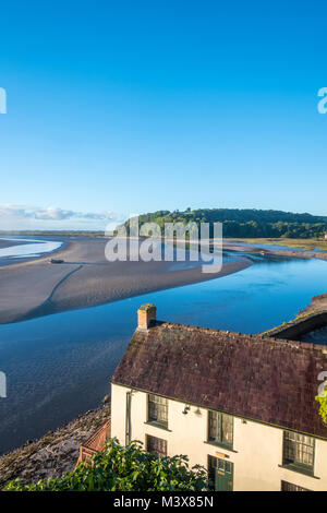 Dylan Thomas Boathouse Laugharne Carmarthenshire Wales Stockfoto