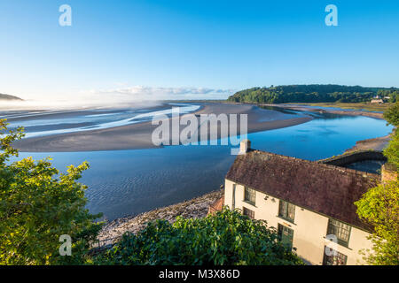 Dylan Thomas Boathouse Laugharne Carmarthenshire Wales Stockfoto