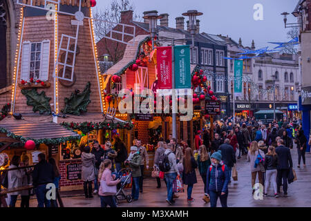 Weihnachtsmarkt Cardiff Wales Stockfoto