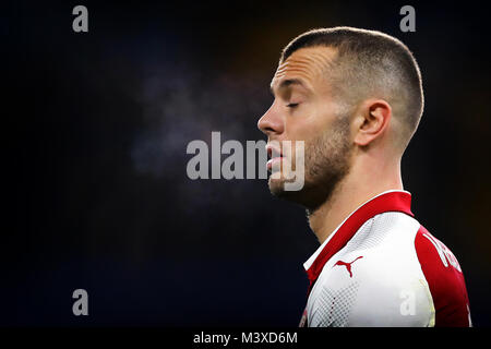 Jack Wilshere Arsenal - Chelsea v Arsenal, Carabao Cup Halbfinale - 1 Bein, Stamford Bridge, London, 10. Januar 2018. Stockfoto