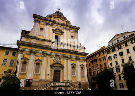 Rom Italien - 10 Dezember 2018: die Pfarrkirche von Santa Maria delle Grazie Alle Fornaci in der Nähe des Vatikans. Rom, 10. Dezember 2018 Stockfoto