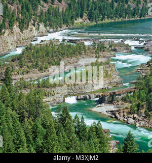 Übersicht der Kootenai fällt am Kootenai River in der Nähe von Libby, montana Stockfoto