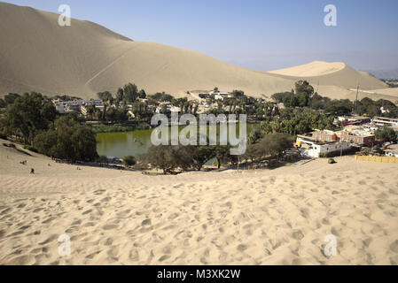 Huacachina Oasis Ica-Dessert, Peru Stockfoto