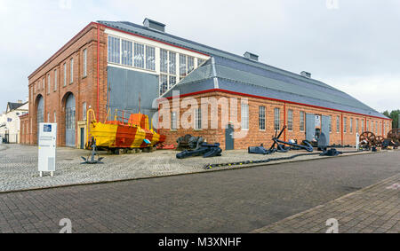 Die Linthouse wichtigsten Museum Gebäude bei Scottish Maritime Museum in Irvine North Ayrshire, Schottland Großbritannien Stockfoto