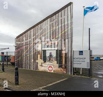 Wand bei Scottish Maritime Museum in Irvine North Ayrshire, Schottland Großbritannien Stockfoto