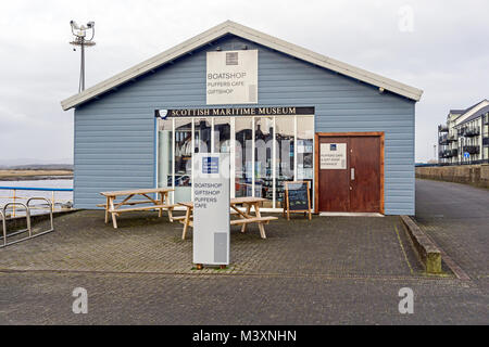 Café und Shop Gebäude bei Scottish Maritime Museum in Irvine North Ayrshire, Schottland Großbritannien Stockfoto