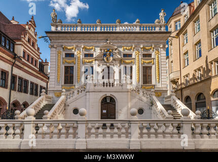 Alte Handelsborse (Alte Börse), Museum in Leipzig, Sachsen, Deutschland Stockfoto