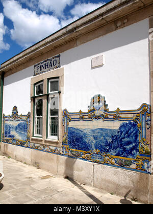 Pinhão Bahnhof Stockfoto