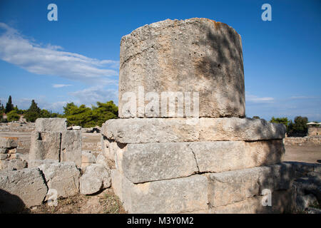 Europa, Griechenland, Peloponnes, Alt-korinth, archäologische Stätte Stockfoto