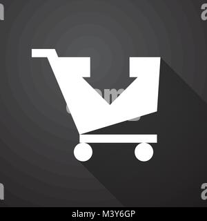 Einfache Symbole Warenkorb Stock Vektor
