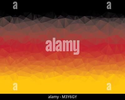Abstrakte geometrische Schwarz Rot Gelb dreieckige Hintergrund Stock Vektor