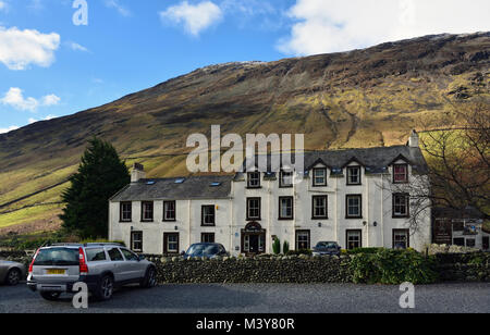 Wasdale Head Inn. Wasdale, Nationalpark Lake District, Cumbria, England, Vereinigtes Königreich, Europa. Stockfoto