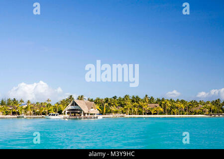 Frankreich, Französisch Polynesien, Gesellschaft Archipel, Leeward Inseln, Insel Bora Bora, Hotel Intercontinental in Matira Beach Stockfoto