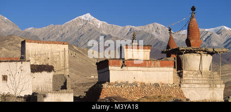 Nepal, Dhawalagiri Zone, Mustang District (ehemalige Königreich Lo), Lo Mantang Stockfoto