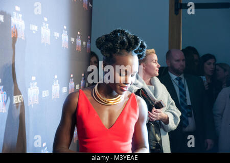New York, USA. 12. Februar, 2018. Marvel Black Panther Red Carpet Event bei NYFW Credit: Lauren Browdy/Alamy leben Nachrichten Stockfoto