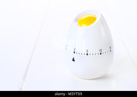 Küche Kochen timer Alarm Clock auf Weiß Stockfoto
