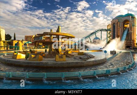 Atlantis Water Roller Coaster Tourist Attraktionen im San Diego California SeaWorld Theme Park Stockfoto