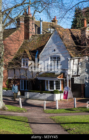 Harpenden ist eine kleine Pendlerstadt in Hertfordshire, England, UK. Stockfoto