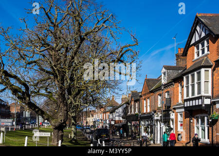 Harpenden ist eine kleine Pendlerstadt in Hertfordshire, England, UK. Stockfoto