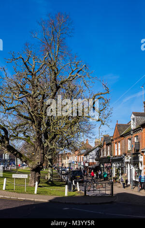 Harpenden ist eine kleine Pendlerstadt in Hertfordshire, England, UK. Stockfoto