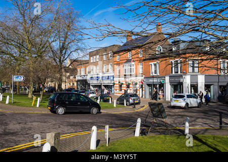 Harpenden ist eine kleine Pendlerstadt in Hertfordshire, England, UK. Stockfoto