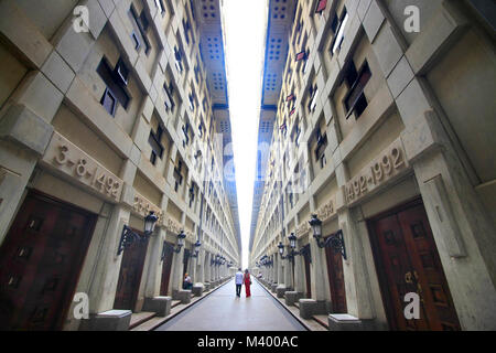 Santo Domingo, Dominikanische Republik - Januar 04, 2018: Innenraum des Columbus Leuchtturm in Santo Domingo, Dominikanische Republik Stockfoto